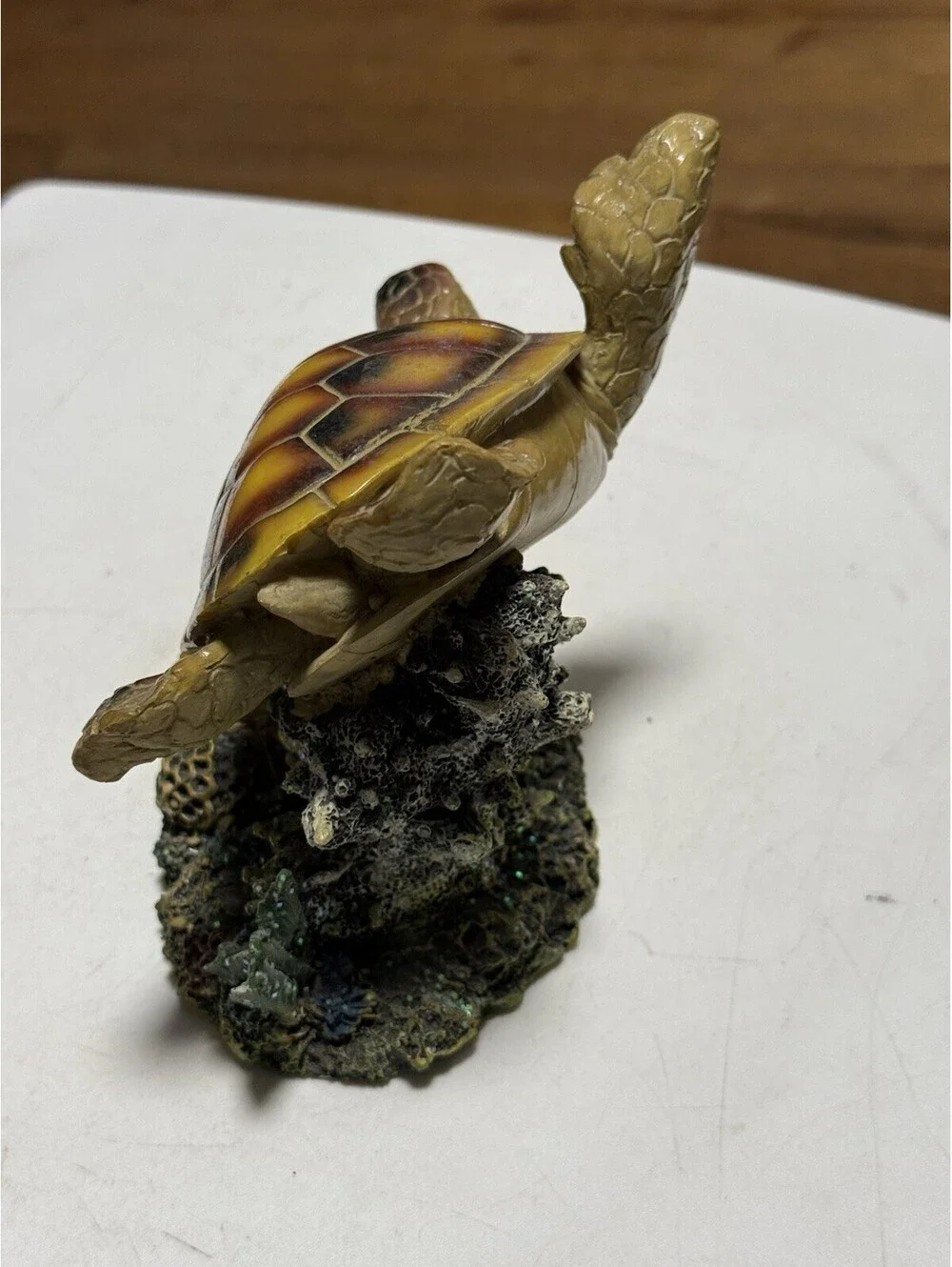 Swimming Sea Turtle Decor - for Aquarium Fish Tank - Resin Decoration, Small ...